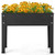 Metal Raised Garden Bed with Legs and Drainage Hole for Vegetable Flower-24 x 11 x 18 inches - Colo D681-GT3985BK