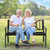 Patio Garden Bench with Powder Coated Steel Frame - Color: Black D681-HW66422