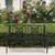 Patio Garden Bench with Powder Coated Steel Frame - Color: Black D681-HW66422