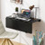 31.5 x 23.5 Inch Wall Mounted Folding Table for Small Spaces-Black - Color: Black D681-CB10641BK