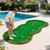 5 x 10 Feet Golf Practice Putting Green Mat with 3 Holes and Golf Balls for Home Office Backyard -  D681-SP38467