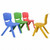 4-pack Colorful Stackable Plastic Children Chairs - Color: Multicolor D681-TY327789-22