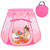 Pink Portable Kid Play House Play Tent with 100 Balls - Color: Pink D681-OP2973
