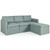 Convertible L-Shaped Sectional Sofa Couch with Reversible Chaise-Green - Color: Green D681-HW67558GN+