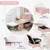 Folding Ottoman Sleeper Bed with Mattress for Guest Bed and Office Nap-Pink - Color: Pink D681-JV10120PI