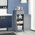 Wooden Storage Free-Standing Floor Cabinet with Drawer and Shelf-Gray - Color: Gray D681-HW66372GR