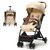 Lightweight Aluminium Frame Baby Stroller with Net-Beige - Color: Beige D681-BB5624BE