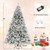 6/7/8 Feet Artificial Xmas Tree 3-Minute Quick Shape-8 ft - Color: White - Size: 8 ft D681-CM24566US