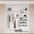 Adjustable Closet Organizer Kit with Shelves and Hanging Rods for 4 to 6 Feet-Gray - Color: Gray D681-HW66515GR
