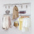 Adjustable Wall Mounted Closet Rack System with Shelf - Color: White D681-HW63355