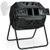 43 Gallon Composting Tumbler Compost Bin with Dual Rotating Chamber - Color: Black D681-GT3716BK