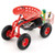 Extendable Handle Garden Cart Rolling Wagon Scooter-Red - Color: Red D681-GT3750RE