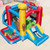 Baseball Themed Inflatable Bounce House with Ball Pit and Ocean Balls with 735W Blower - Color: Mul D681-NP10763US