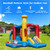 Baseball Themed Inflatable Bounce House with Ball Pit and Ocean Balls with 735W Blower - Color: Mul D681-NP10763US
