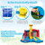 Baseball Themed Inflatable Bounce House with Ball Pit and Ocean Balls with 735W Blower - Color: Mul D681-NP10763US