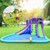 Inflatable Water Park Mighty Bounce House with Pool and 780W Blower - Color: Purple D681-OP70588