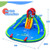 Inflatable Water Park Waterslide for Kids Backyard with 780W Air Blower - Color: Blue D681-NP10316