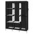 US Portable Closet Wardrobe Clothes Rack 4-tier 8-rack W/3 Hangers 125*43.18*180cm K484-PHO_0QVNEW2Z_US