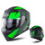Full Face Motorcycle Helmet Sun Visor Dual Lens Moto Helmet Fluorescent green acceleration_XXL K484-PAU_0BAZMCZU