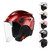 Motorcycle Open Face Helmet Quick Release Buckle Ventilated Helmet With Detachable Scarf For Men Wo K484-FQZAP_K2TV6328