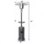 Outdoor Heater Propane Standing LP Gas Steel with Table & Wheels-Gray - Color: Gray D681-HW61848GR