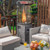 41 000 BTU Propane Patio Heater with Metal Hood-Dark Gray - Color: Dark Gray D681-NP11219US-HS