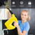 1400W Multipurpose Pressurized Steam Cleaner With 17 Pieces Accessories-Yellow - Color: Yellow D681-ES10028US-YW