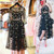 Lace dress female summer mesh embroidery slim skirt Q119-CJNSSYLY01704