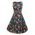 Style: 04, Size: XL - Women's cotton round neck dress sleeveless print Hepburn retro skirt Q119-CJNSSYLY00332-04-XL