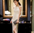 Color: White Sleeveless, Size: S - Summer new sexy ladies hanging neck hollow strapless long-sleeve Q119-CJNSSYLY01245-White Sleeveless-S