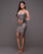 Sequined mesh stitching short one-piece dress Q119-CJNSSYLY00771
