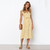 Striped lace buttoned women's dress Q119-CJNSSYLY01971