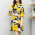 Wild temperament slim print dress Q119-CJNSSYLY00345