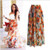Color: Orange, Size: L - Bohemian big pen print skirt skirt half length skirt summer Q119-CJNSSYLY01934-Orange-L