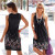Color: Black, Size: 5XL - Sleeveless Floral Print Loose Summer Dress Fashion Casual Women Dress Q119-CJNSSYLY02066-Black-5XL