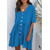 Color: Light Blue, Size: XL - V-neck pocket short dress Q119-CJNSSYLY02115-Light Blue-XL