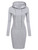 Color: gray, size: XL - Hooded lace-up pocket long-sleeved sweater Q119-CJNSSYLY00927-gray-XL