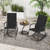 2 Pieces Outdoor Rocking Chairs with Breathable Backrest-Black - Color: Black D681-NP11398DK-2