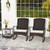 3 Piece Patio Rocking Set Wicker Rocking Chairs with 2-Tier Coffee Table-Off White - Color: Off Whi D681-HW71631WH
