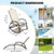 2-in-1 Outdoor Rocking Chair with 4-Position Adjustable Backrest for Patio Porch Poolside-Beige - C D681-NP11615BE