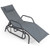Outdoor Chaise Lounge Glider Chair with Armrests and Pillow-Gray - Color: Gray D681-NP11031GR