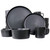 Elama Luxmatte Black 20 Piece Dinnerware Set D970-EL-LUXMATTE-BLK
