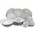 Elama Fleur De Lys 20-Piece Dinnerware Set in White D970-ELM-FLEURDELYS-WHITE