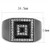 TK3220 - IP Light Black  (IP Gun) Stainless Steel Ring with Top Grade Crystal  in Clear A874-TK3220