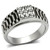 TK368 - High polished (no plating) Stainless Steel Ring with Top Grade Crystal  in Clear A874-TK368