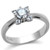 TK2172 - High polished (no plating) Stainless Steel Ring with AAA Grade CZ  in Clear A874-TK2172
