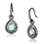 TK2821 - IP Light Black  (IP Gun) Stainless Steel Earrings with Semi-Precious Amethyst Crystal in E A874-TK2821