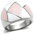 TK508 - High polished (no plating) Stainless Steel Ring with Epoxy  in Multi Color A874-TK508