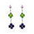 LOAS1327 - Rhodium 925 Sterling Silver Earrings with AAA Grade CZ  in Multi Color A874-LOAS1327