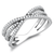 DA124 - High polished (no plating) Stainless Steel Ring with AAA Grade CZ  in Clear A874-DA124